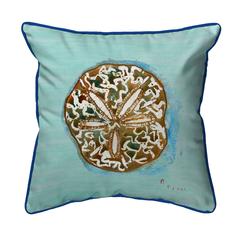 Sand Dollar - Teal Small Indoor/Outdoor Pillow 12x12