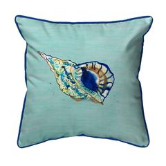 Betsy's Shell - Teal Small Indoor/Outdoor Pillow 12x12