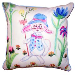 Mrs. Farmer Small Outdoor/Indoor Pillow 12x12