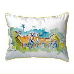 Deer Herd Small Indoor/Outdoor Pillow 11x14