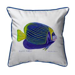 Emperor Angelfish Small Indoor/Outdoor Pillow 12x12