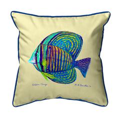 Sailfin Tang - Yellow Small Indoor/Outdoor Pillow 12x12