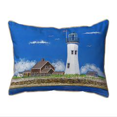 Scituate MA Lighthouse Small Indoor/Outdoor Pillow 11x14
