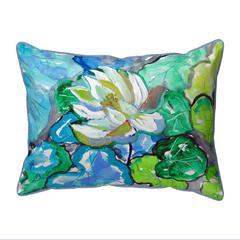 White Lily Small Pillow 11x14