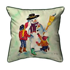 Snowman Small Indoor/Outdoor Pillow 12x12