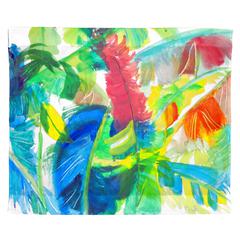 Abstract Palms Outdoor Wall Hanging 24x30