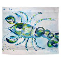 Blue Crayfish Outdoor Wall Hanging 24x30