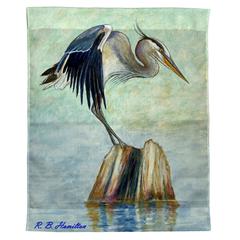 Balancing Heron Wall Hanging 24x30