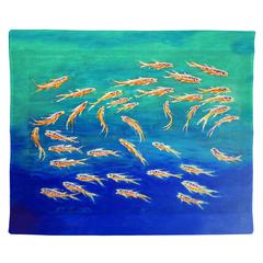 Schooling Fish Outdoor Wall Hanging 24x30