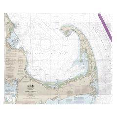 Cape Cod Bay, MA Nautical Map Wall Hanging 24x30
