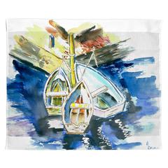Three Row Boats Outdoor Wall Hanging 24x30