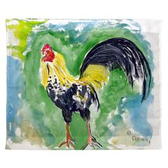 Bantam Rooster Outdoor Wall Hanging 24x30