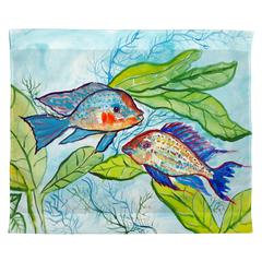 Pair of Fish Outdoor Wall Hanging 24x30