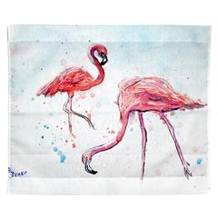 Funky Flamingos Outdoor Wall Hanging 24x30