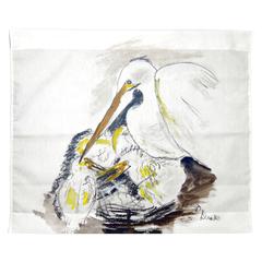 Egret & Chicks Wall Hanging 24x30