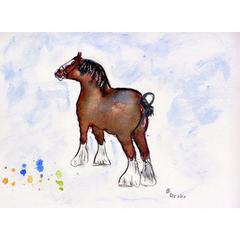 Clydesdale Outdoor Wall Hanging 24x30