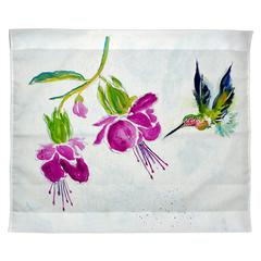 Purple Hummingbird Outdoor Wall Hanging 24x30
