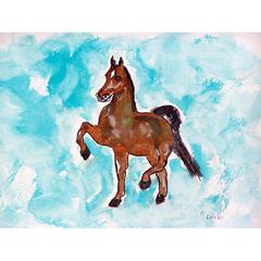 Dancing Horse Outdoor Wall Hanging 24x30