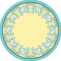 Egret Round Table Cloth 58