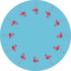 Pink Flamingo Round Table Cloth 58