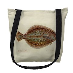 Flounder Right Medium Tote Bag 16x16