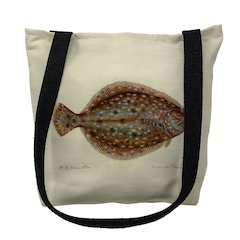 Flounder Right Small Tote Bag 13x13