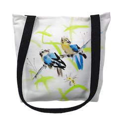 Birds and Bees III Medium Tote Bag 16x16