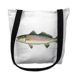 Speckled Trout Left Small Tote Bag 13x13