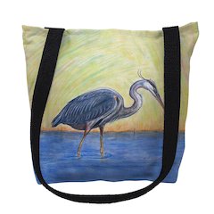 Blue Heron Medium Tote Bag 16x16