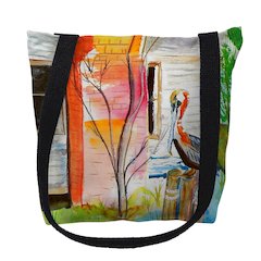 Betsy's Pelican Medium Tote Bag 16x16