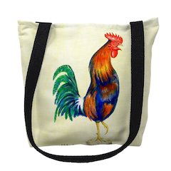 Blue Rooster Medium Tote Bag 16x16