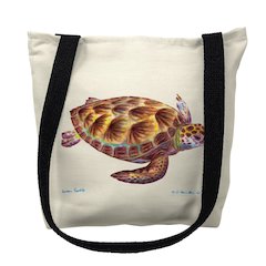 Green Sea Turtle Small Tote Bag 13x13