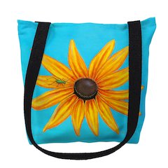 Black Eyed Susan Medium Tote Bag 16x16