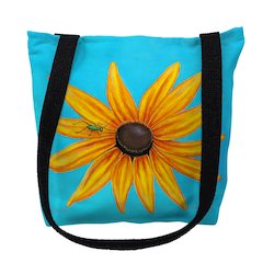 Black Eyed Susan Small Tote Bag 13x13