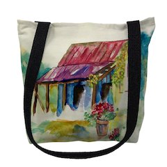 Barn & Geranium Large Tote Bag 18x18