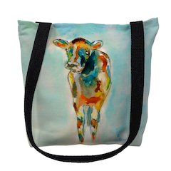 Betsy's Cow Small Tote Bag 13x13