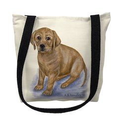 Yellow Lab Small Tote Bag 13x13