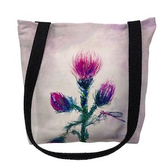 Thistle Large Tote Bag 18x18