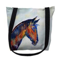 Blue Horse Large Tote Bag 18x18
