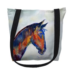 Blue Horse Medium Tote Bag 16x16