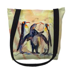 Penguins Medium Tote Bag 16x16