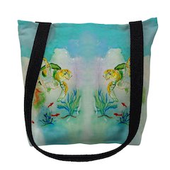 Betsy's Sea Turtle Large Tote Bag 18x18