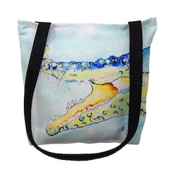 Crocodile & Frog Large Tote Bag 18x18