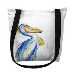 Watercolor Pelican Small Tote Bag 13x13