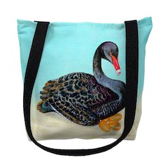 Black Swan Small Tote Bag 13x13