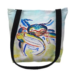 Colorful Fiddler Crab Small Tote Bag 13x13