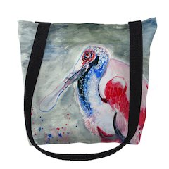 Amelia Spoonbill Medium Tote Bag 16x16