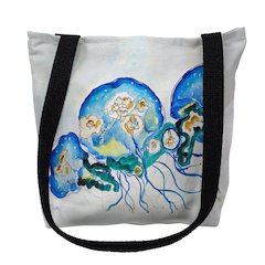 Multi Jellyfish Large Tote Bag 18x18