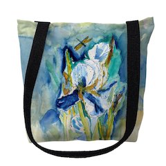 White Ibis Large Tote Bag 18x18
