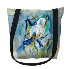 White Ibis Medium Tote Bag 16x16